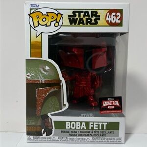Funko Pop! Star Wars #462 Boba Fett (Red Chrome) Target Con 2022 Exclusive
